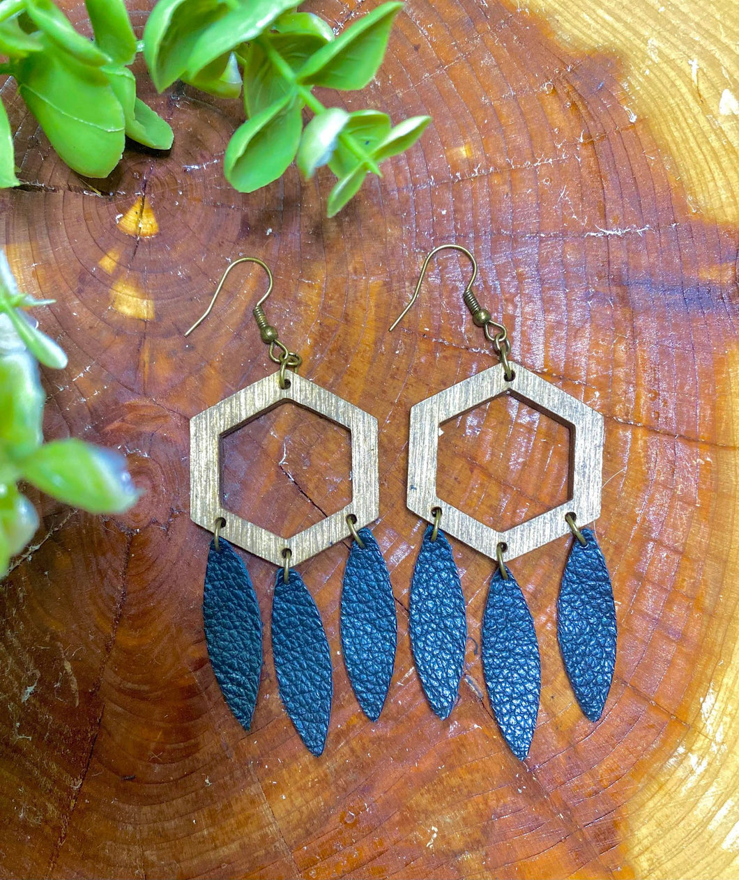 Black Dreamcatcher earring