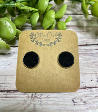 Load image into Gallery viewer, Black Suede leather stud
