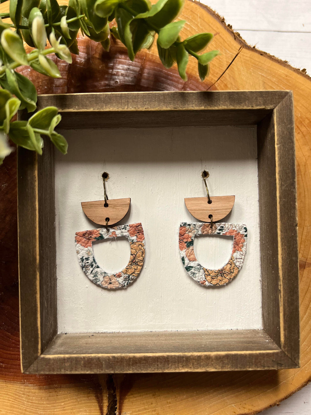 Boho Bloom Open Split Oval earring