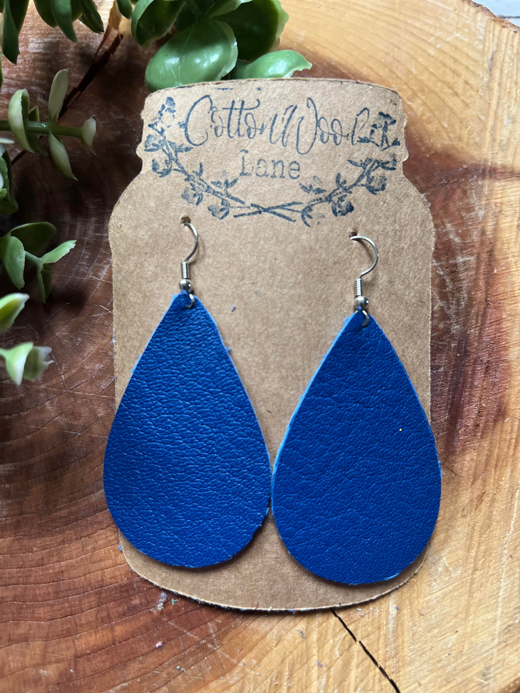 Bright Blue Teardrop earring