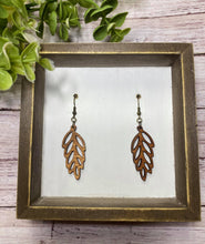 Load image into Gallery viewer, Wooden Leaf earring
