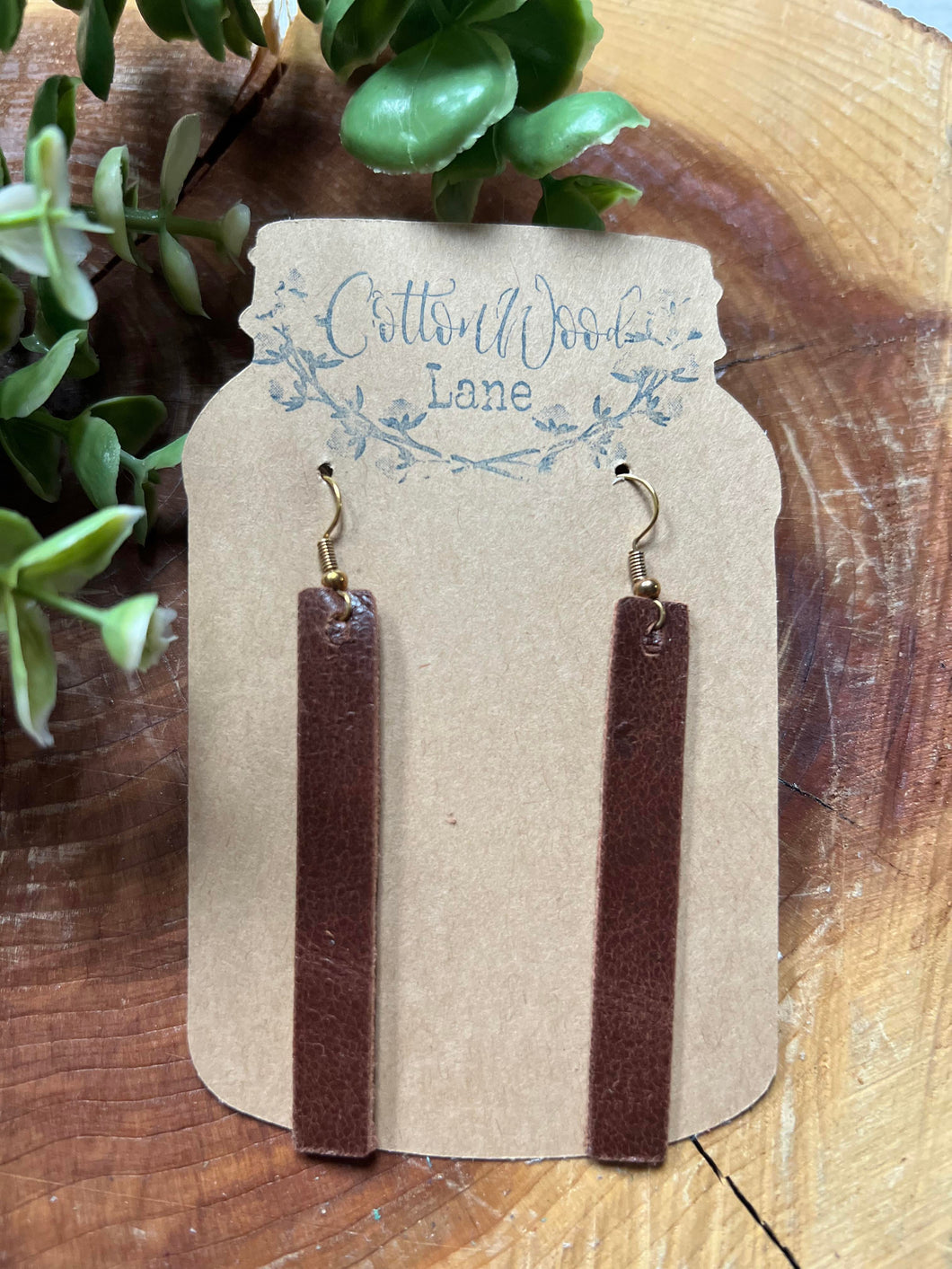 Chocolate Bar earring