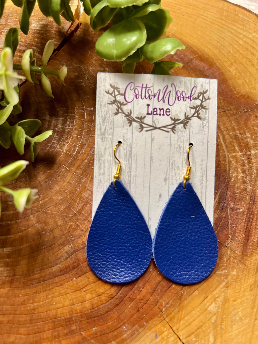 Royal Blue Petite Teardrop earring