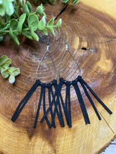 Load image into Gallery viewer, Silver Teardrop Fringe earring
