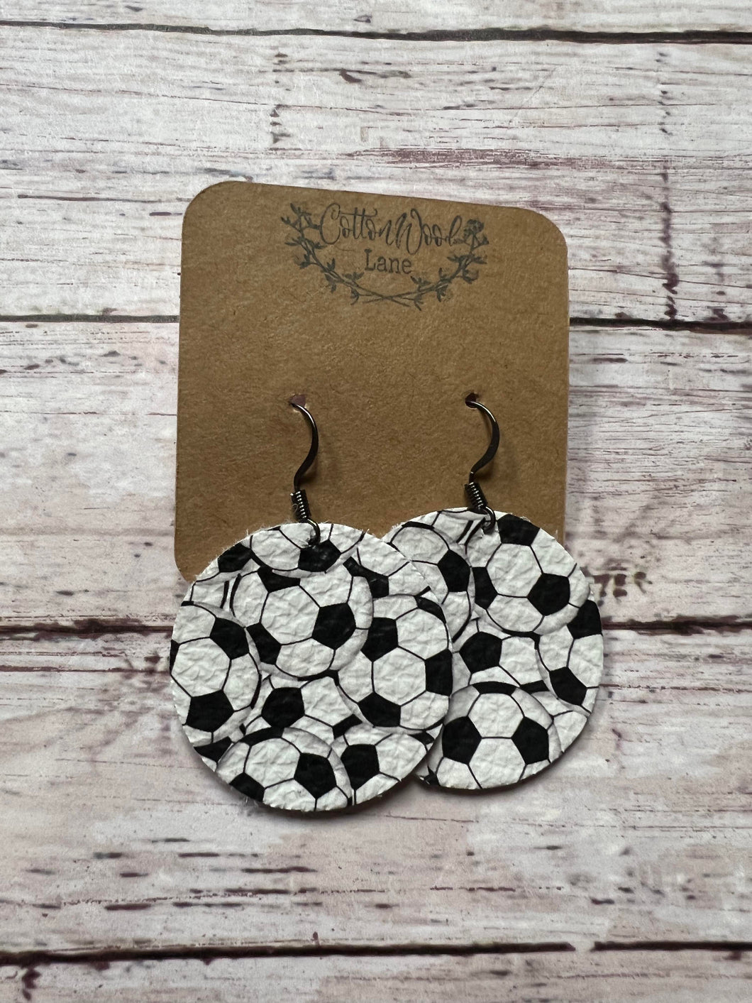 Soccer Circle earring