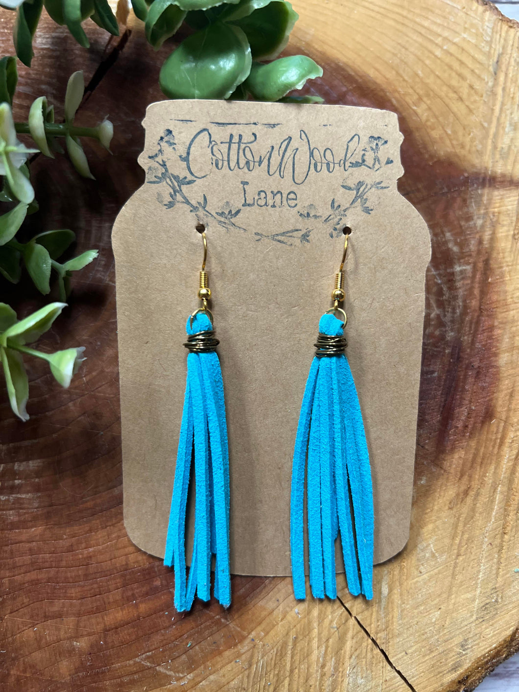 Turquoise Tassel Earring