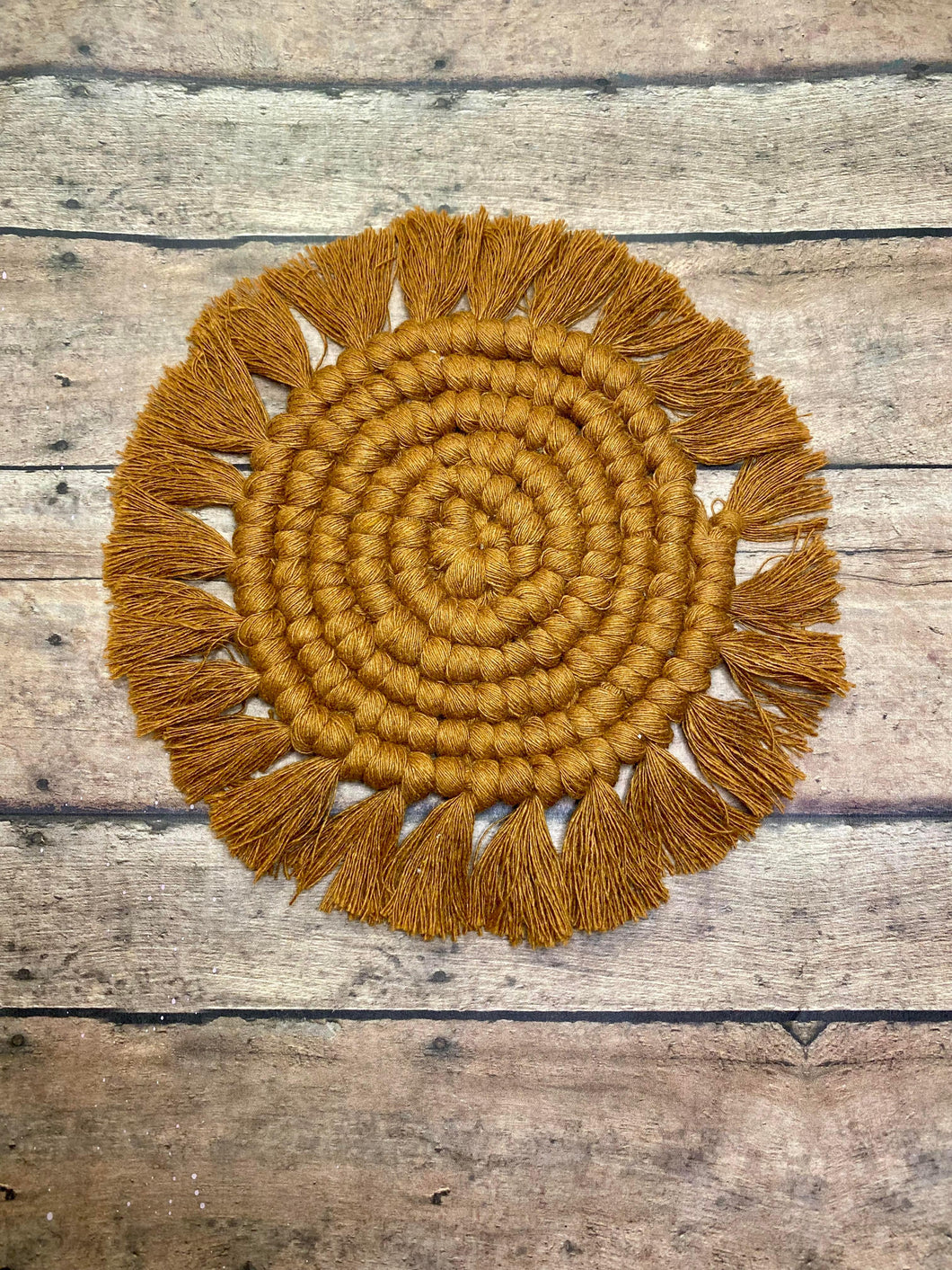 Tuscan Sun Macrame Coaster