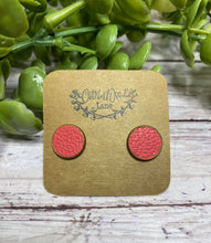 Load image into Gallery viewer, Watermelon leather stud
